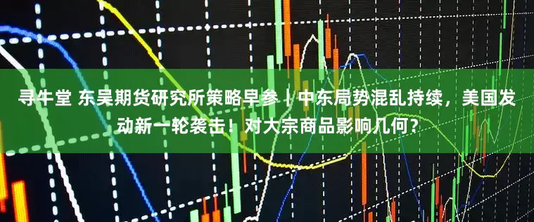 寻牛堂 东吴期货研究所策略早参｜中东局势混乱持续，美国发动新一轮袭击！对大宗商品影响几何？